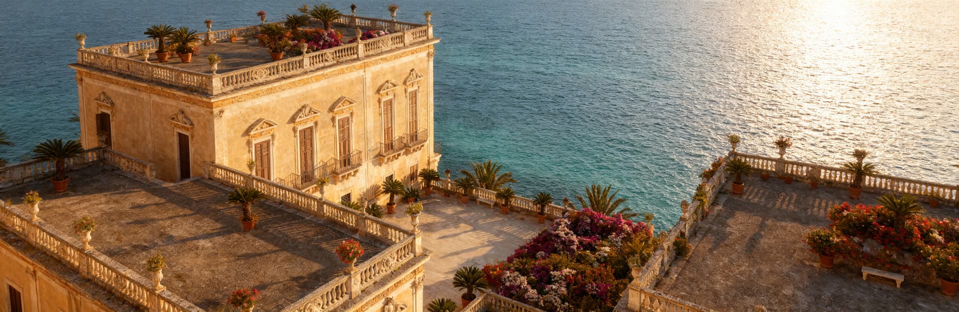Luxury villas for sale in Palermo, Sicily, showcasing stunning sea views, historic architecture, and vibrant cultural life.
