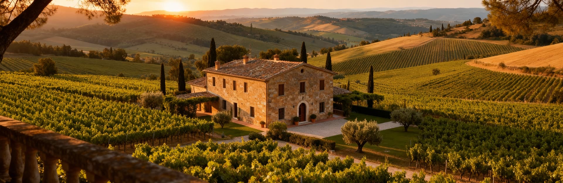 Luxury properties for sale in Chianti, Tuscany, featuring elegant villas, scenic vineyards, and serene natural landscapes.