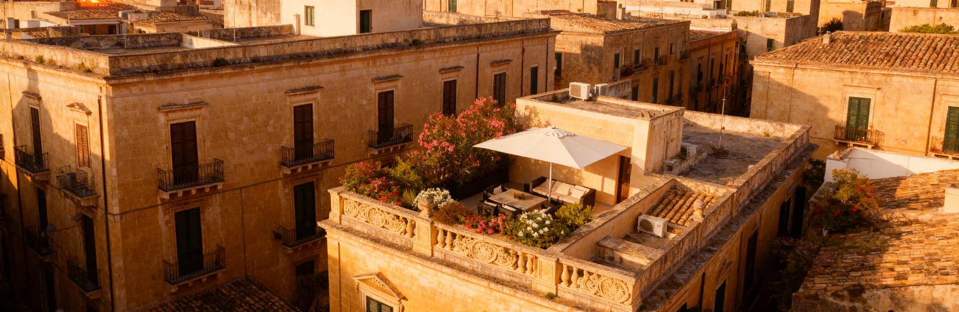 City properties for sale in Lecce, known as the 'Florence of the South', showcasing golden baroque architecture and charming streets.