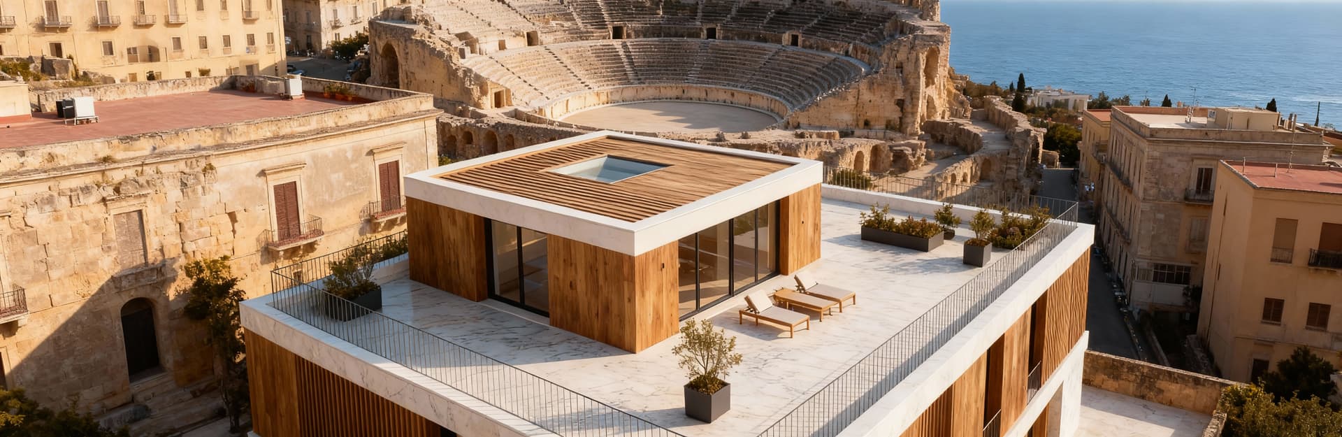 City properties for sale in Syracuse province, showcasing stunning views of ancient Greek heritage and crystal-clear sea.