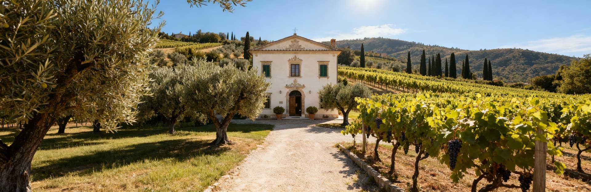 Stunning countryside apartments for sale, surrounded by hills, vineyards, and historic towns, offering a serene lifestyle.