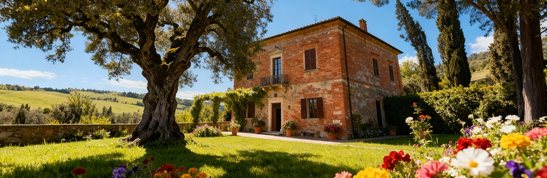 Elegant country estates for sale in the stunning Italian countryside, surrounded by vineyards and breathtaking landscapes.