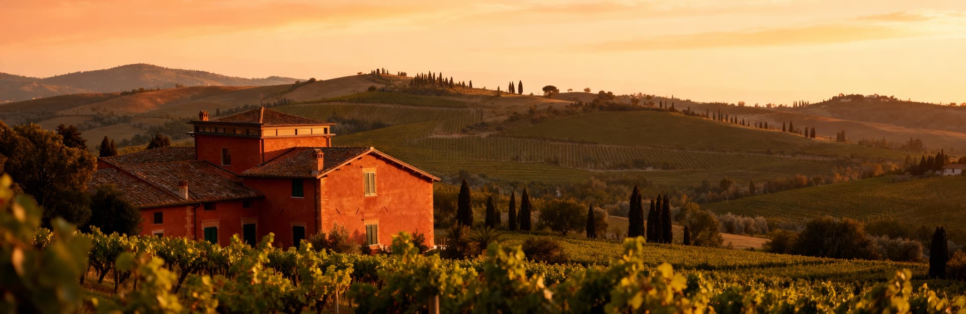 Scenic Tuscan countryside with historic farmhouses for sale in Massa-Carrara, featuring olive groves and stunning mountain views.
