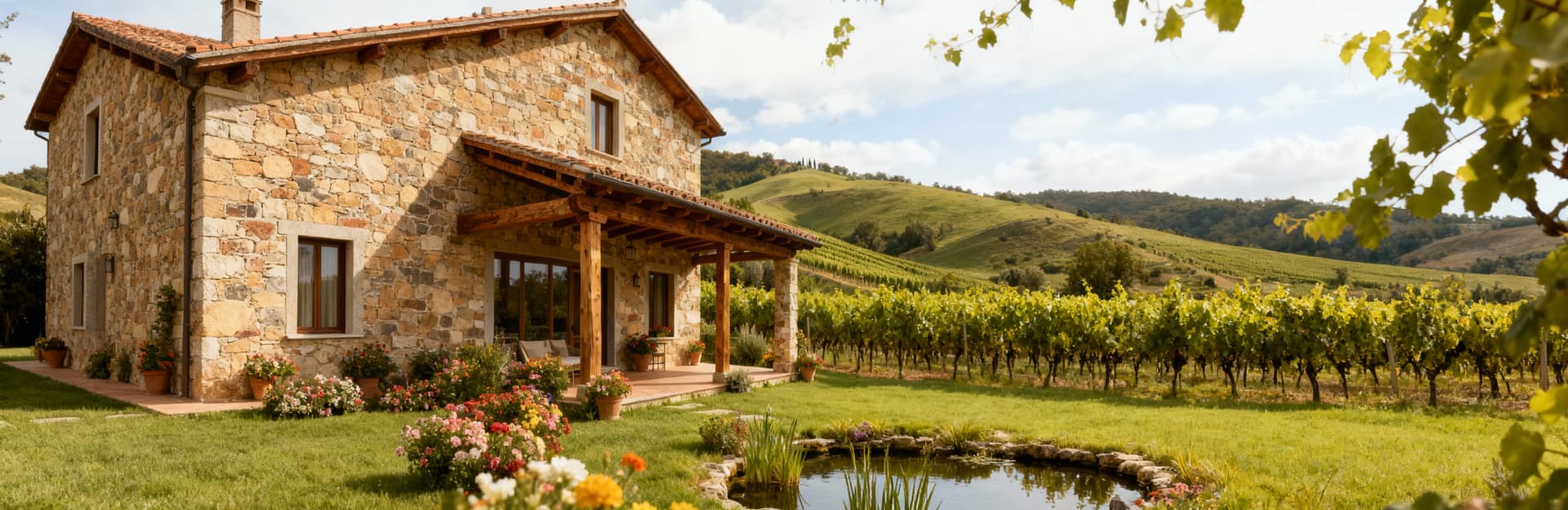 Charming townhouses for sale in Siena, Tuscany, featuring scenic views of vineyards and historic architecture.