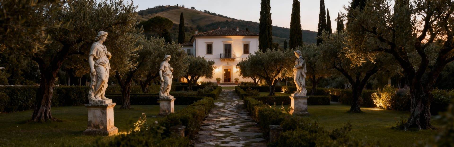 Luxury properties for sale in Tuscany, Massa-Carrara, featuring stunning landscapes and elegant villas amidst olive groves.