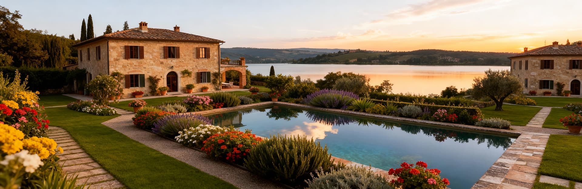 Charming rustic homes for sale in Tuscany's coastal region, surrounded by stunning landscapes of hills and blue sea.