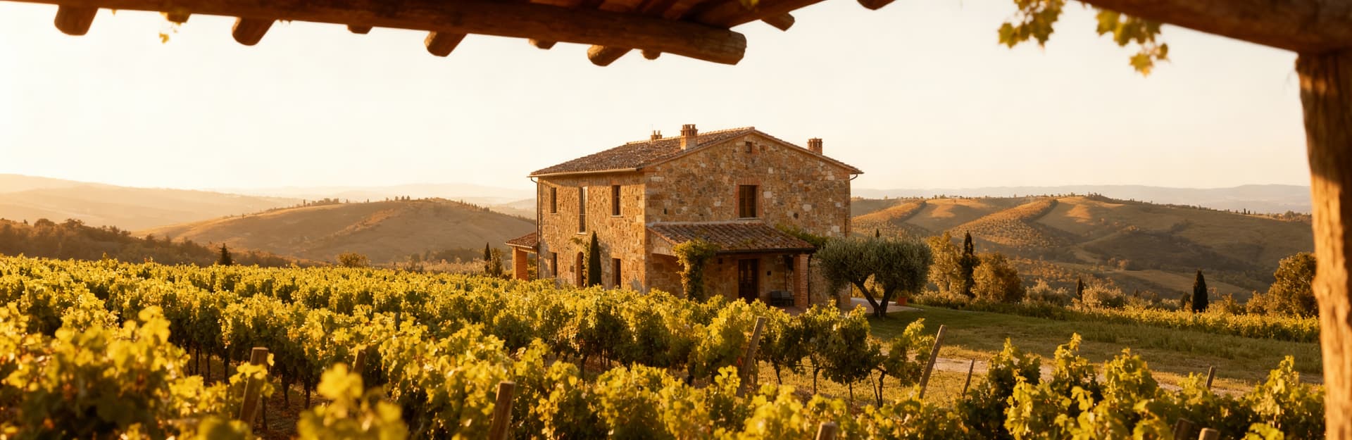 Charming Tuscan terraced houses for sale in the scenic countryside, surrounded by hills, vineyards, and historic villages.