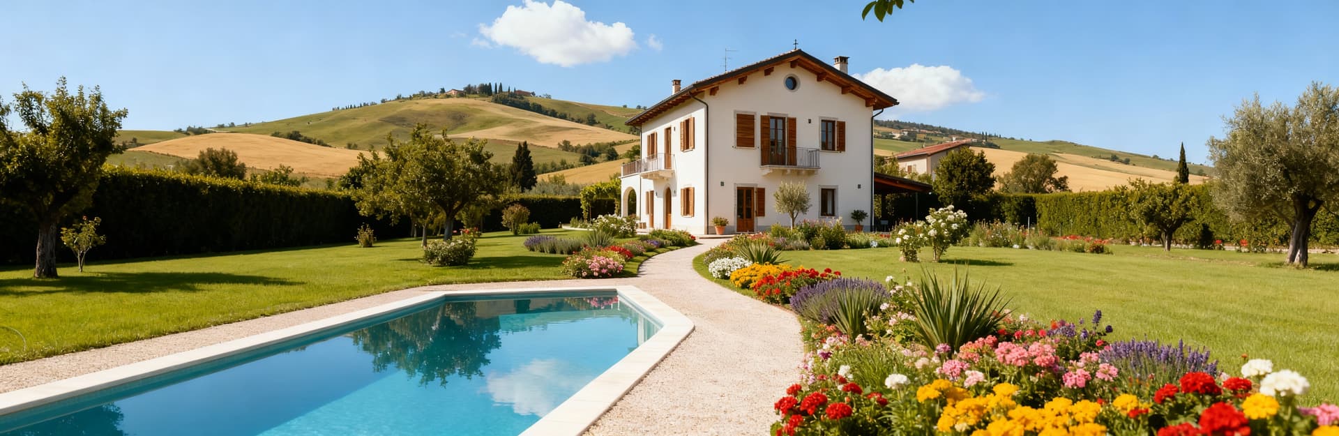 Luxury villas for sale in Piacenza's countryside, surrounded by hills, historic castles, and breathtaking landscapes.