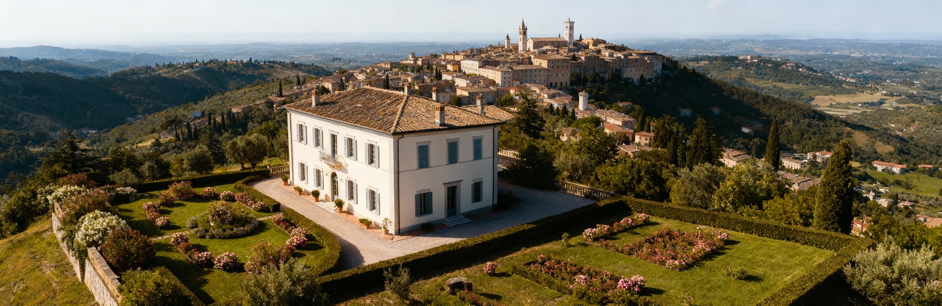 Luxury villas for sale in Perugia's Laghi area, surrounded by stunning lakes and rolling hills, offer elegant living and tranquility.