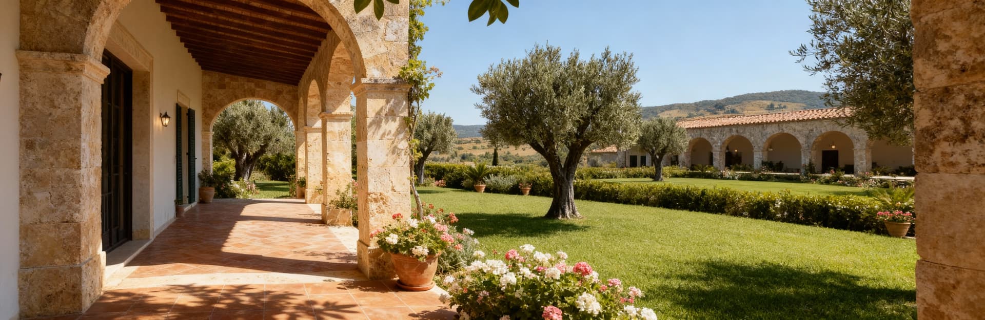 Luxury villas for sale in Syracuse countryside, surrounded by lush landscapes and historic citrus groves, offering stunning views.