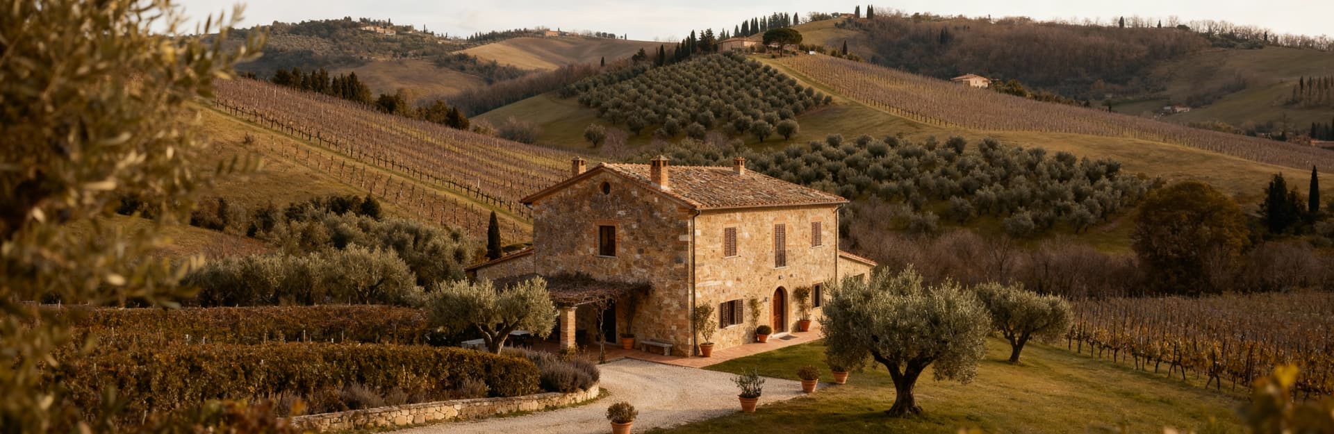 Rustic villas for sale in Terni's countryside, Umbria, showcasing stunning views, vineyards, and historical charm.