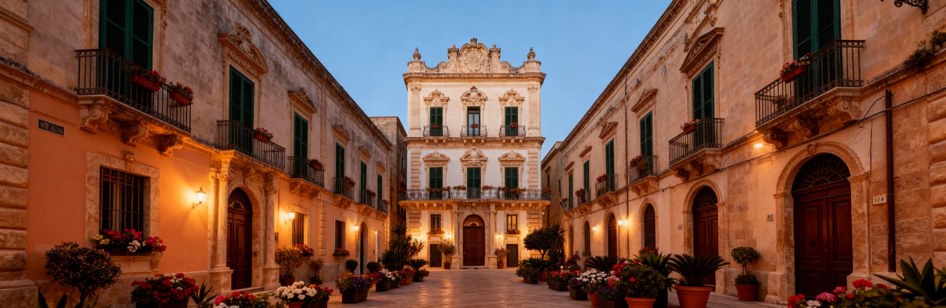 Elegant historic palaces for sale in Syracuse, Sicily, showcasing stunning baroque architecture and picturesque surroundings.