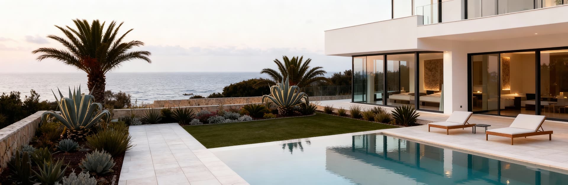 Luxury villas for sale in Syracuse, Sicily, surrounded by stunning landscapes, Mediterranean gardens, and rich cultural heritage.