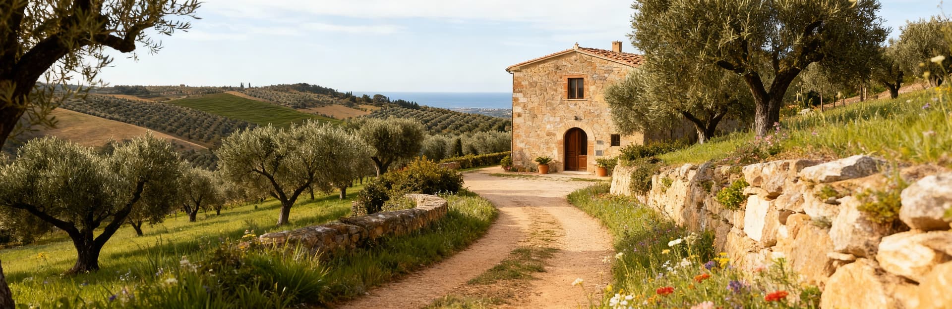 Elegant villas for sale in Grosseto, Tuscany, showcasing stunning countryside views with vineyards and historic charm.
