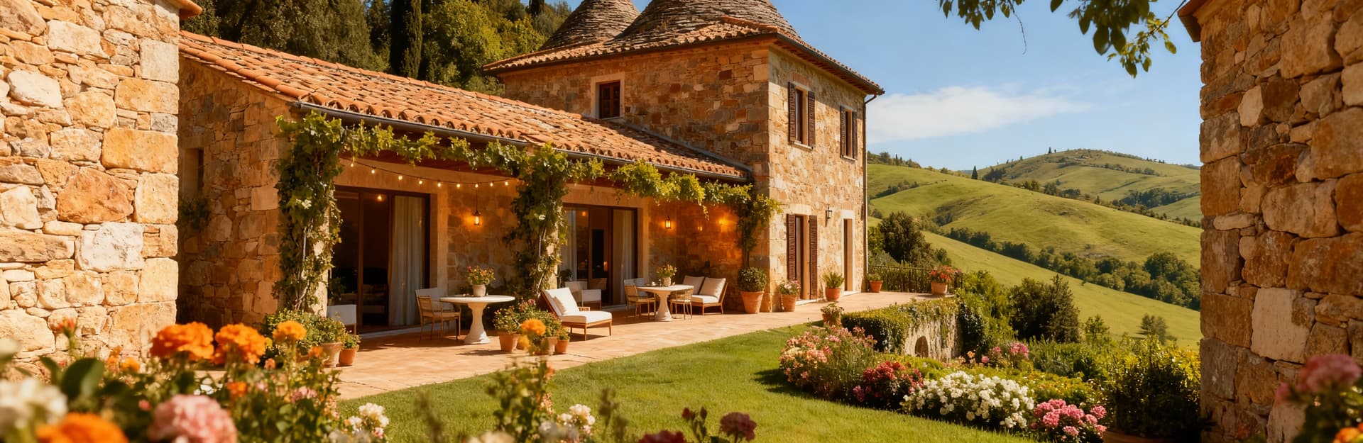Exclusive Umbrian villas for sale amidst lakes and lush nature, blending modern comfort with historical charm.