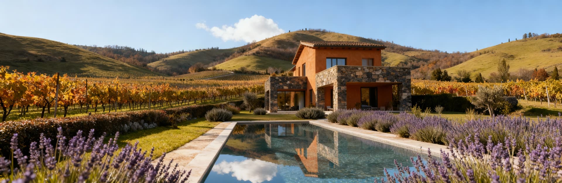 Luxury villas for sale in Abruzzo, showcasing stunning landscapes, charming medieval towns, and elegant properties with private gardens.