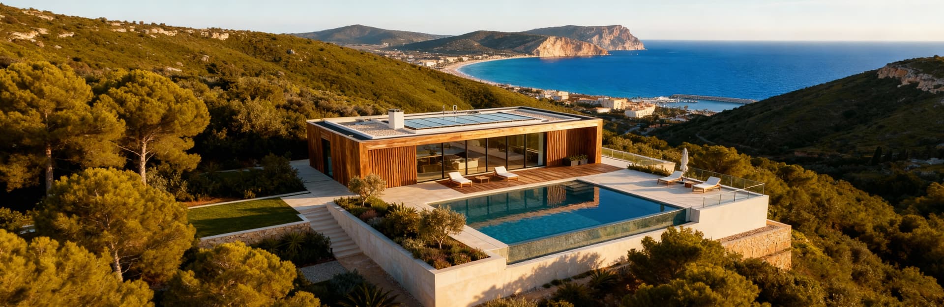 Luxury properties for sale in Cagliari's seaside area, featuring panoramic views, exclusive villas, and elegant homes.