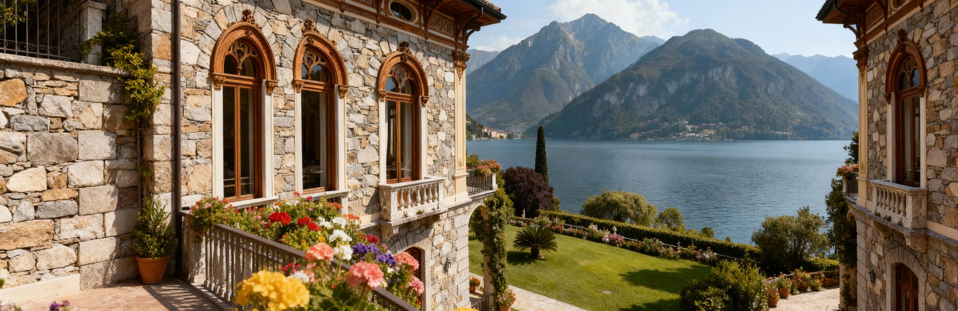 Luxury real estate for sale in Lecco, Lake District, featuring stunning villas and historic homes amidst breathtaking landscapes.