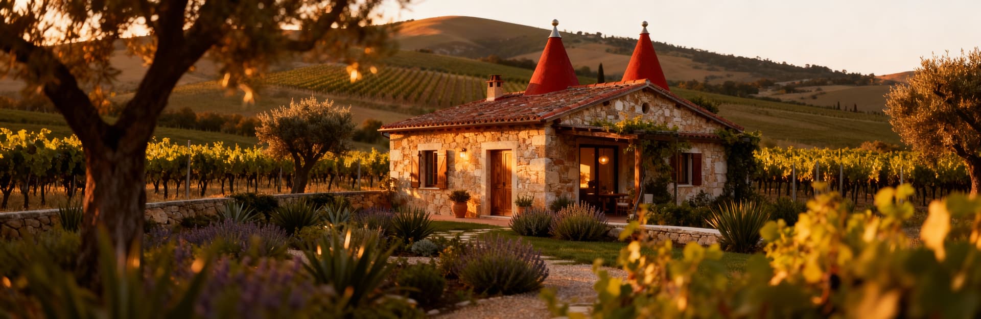 Charming rustic estates for sale in the vineyard region, surrounded by rolling hills and historic villages.