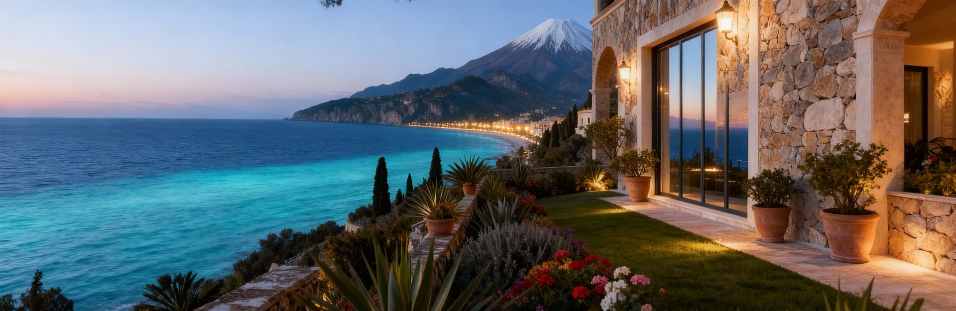 Luxury properties for sale in Taormina, a stunning coastal town with breathtaking views, historical charm, and elegant real estate.