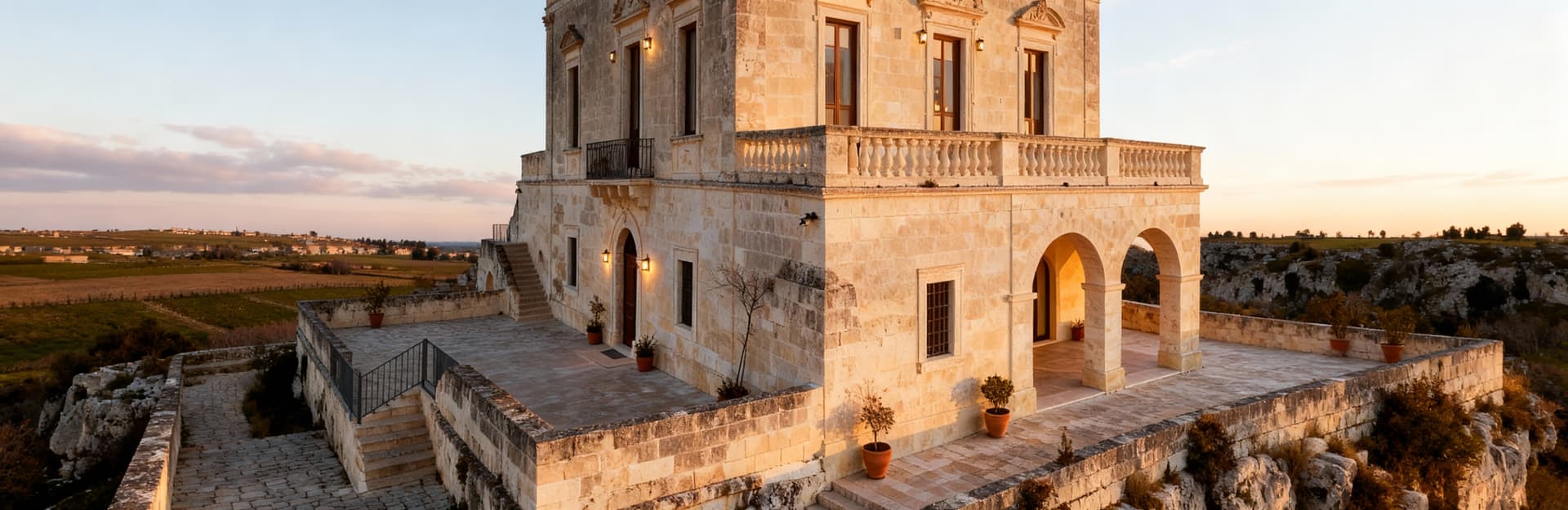 Luxury properties for sale in the countryside of Matera, Basilicata, amidst stunning landscapes and rich cultural heritage.