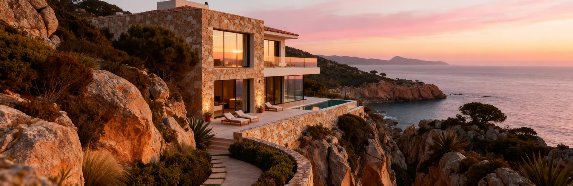 Luxury real estate for sale in Cagliari, Sardinia near the sea, featuring stunning views and elegant properties.