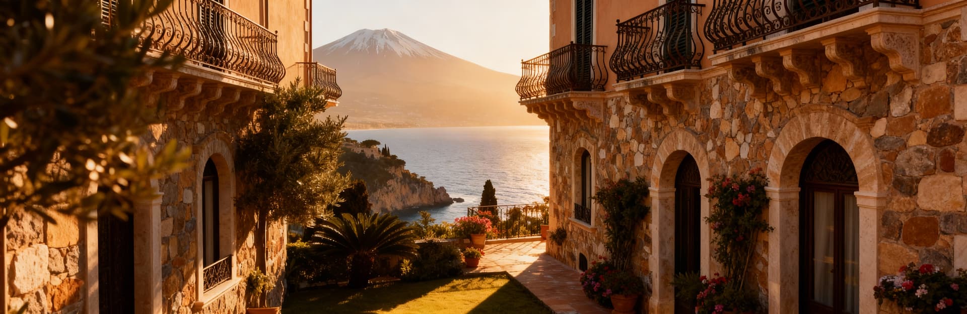 Luxury properties for sale in Taormina, Sicily, featuring stunning sea views and exquisite Mediterranean architecture.