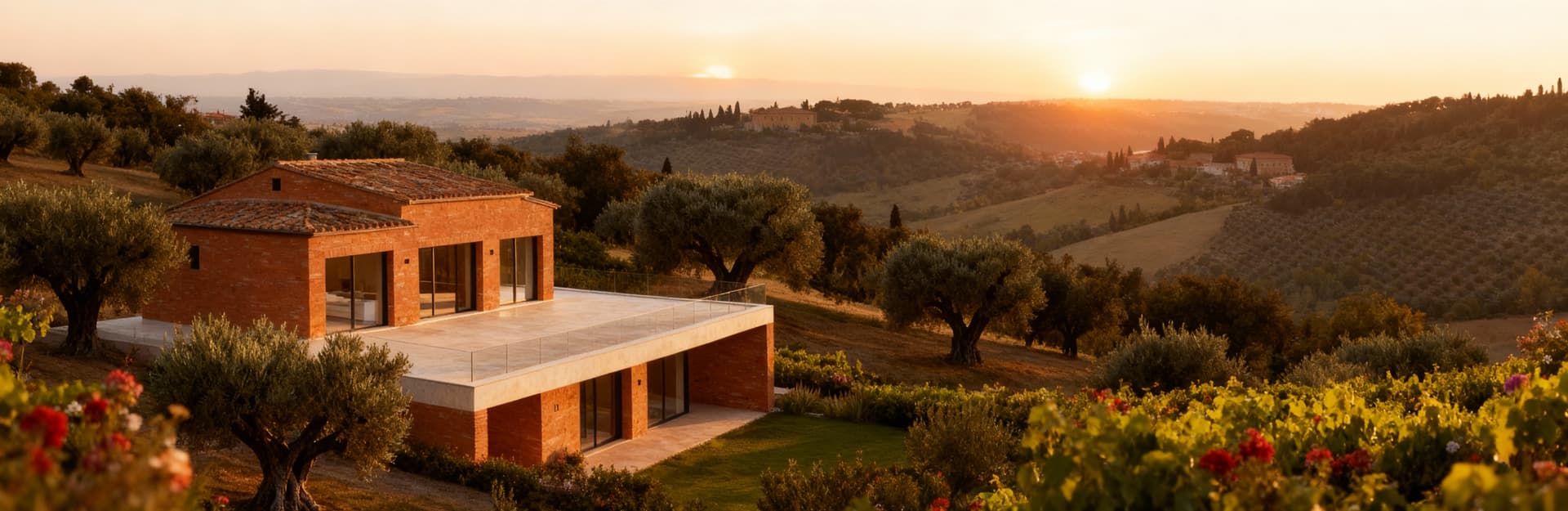 Charming Tuscan farmhouse for sale in Livorno, surrounded by olive groves and vineyards, showcasing authentic architectural beauty.