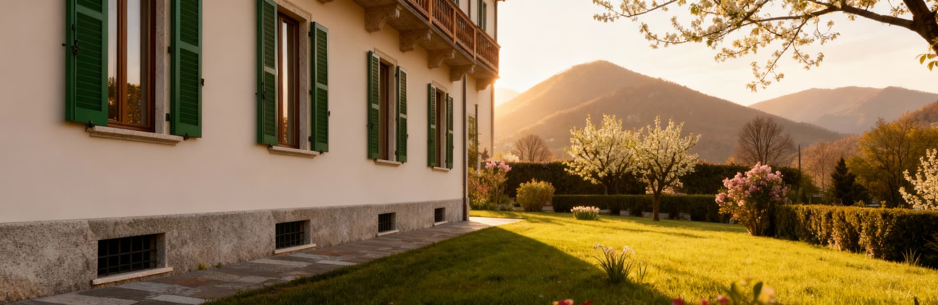 Elegant homes for sale in Brescia, showcasing stunning architecture and beautiful landscapes near Lake Garda and the Alps.