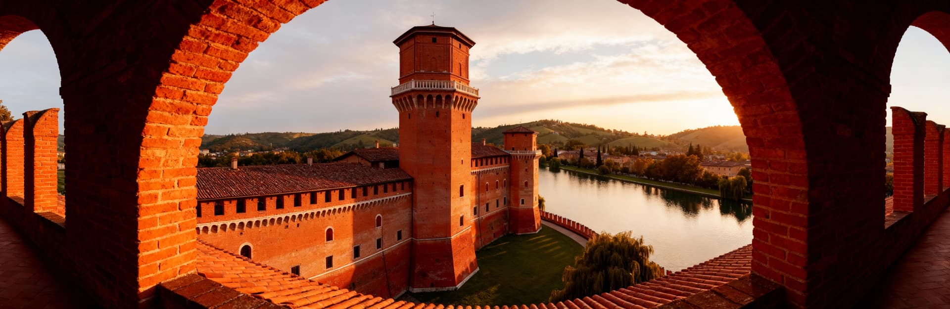 Luxury real estate for sale in Mantova's historic city center, showcasing prestigious villas and modern penthouses with scenic views.