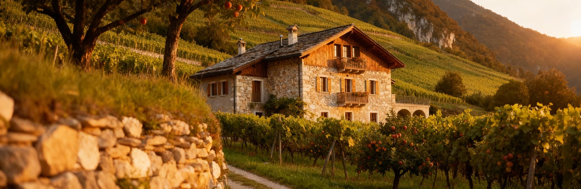 Luxurious villas for sale in Trento, Trentino-Alto Adige, surrounded by stunning Dolomites and vineyards, ideal for investment.