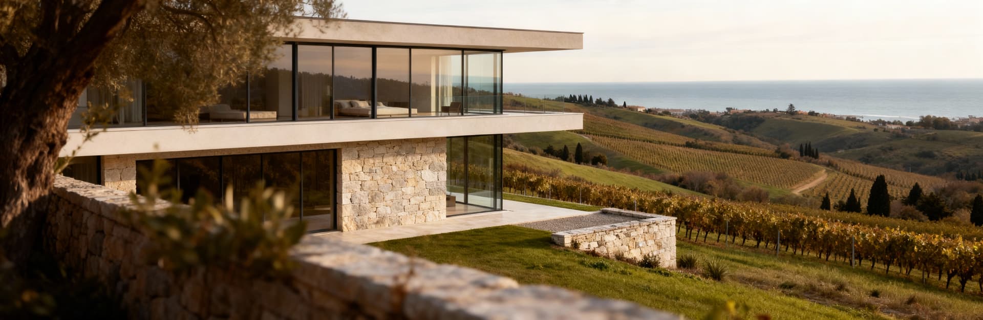 Luxury properties for sale in Trieste's countryside, Friuli-Venezia Giulia, showcasing elegant villas and stunning landscapes.