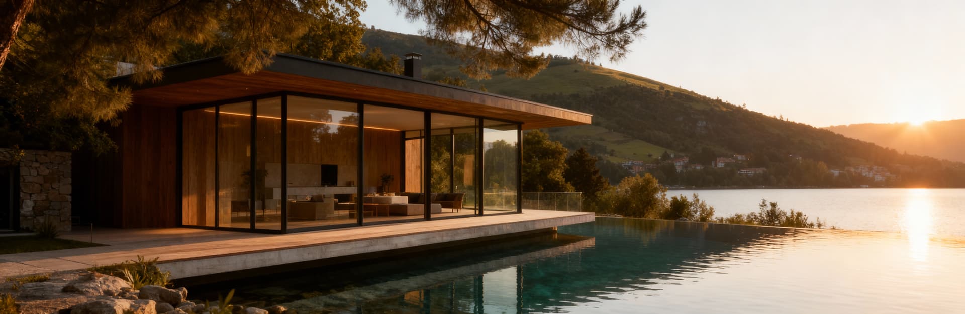 Luxury villas for sale in Trentino-Alto Adige, nestled by pristine lakes and stunning mountains, offering scenic views.