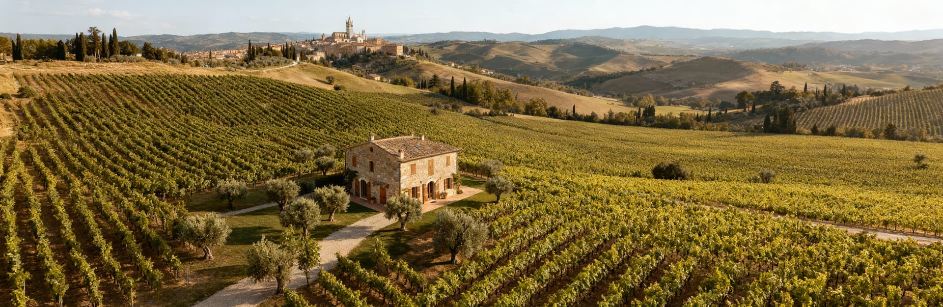 Independent houses for sale in Siena's Campagna area, featuring beautiful landscapes, vineyards, and Tuscan architectural styles.