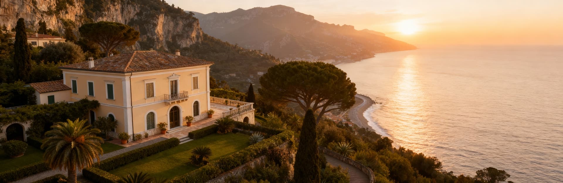 Luxury properties for sale in Salerno, featuring elegant villas and historic homes amidst stunning Amalfi Coast scenery.