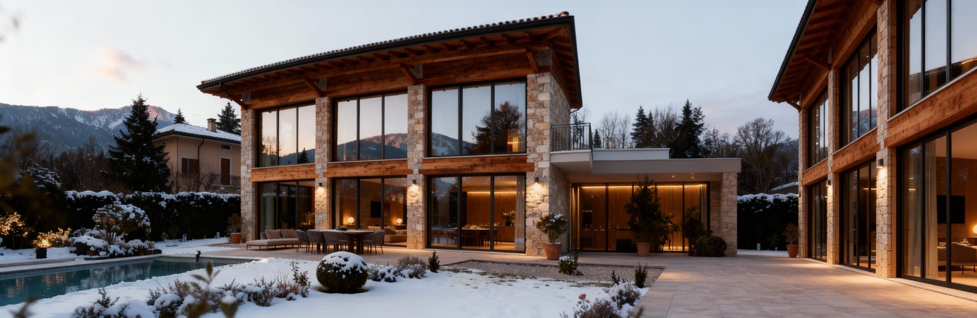 Independent houses for sale in Pordenone, showcasing stunning Alpine views and a vibrant historical center ideal for modern living.