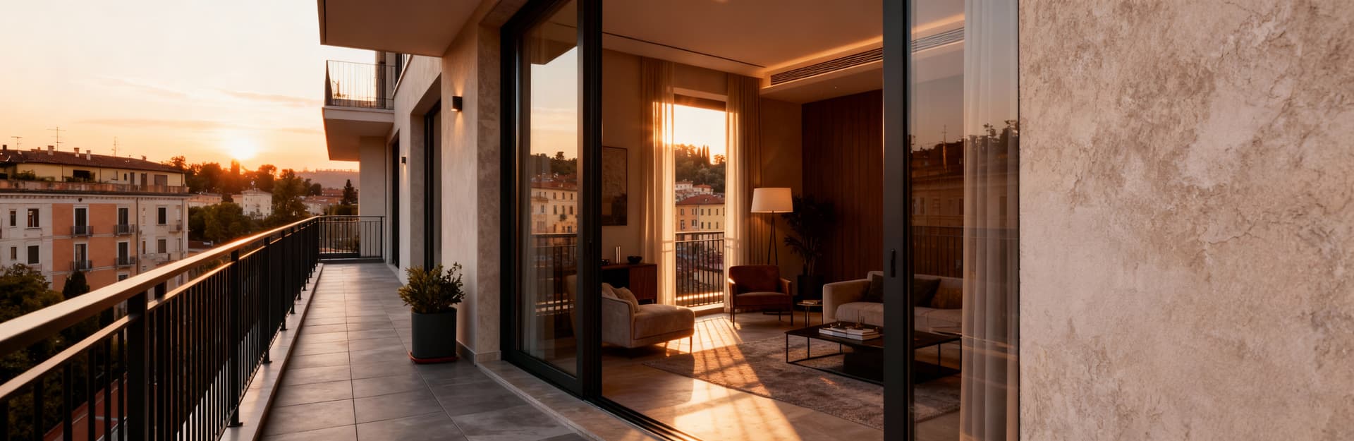 Elegant apartments for sale in Turin's city center, featuring stunning views of the Alps and the River Po amidst a vibrant urban setting.