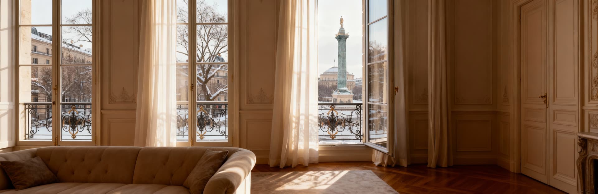 Elegant apartments for sale in Île de France, featuring stunning views of historic landmarks and premium amenities.