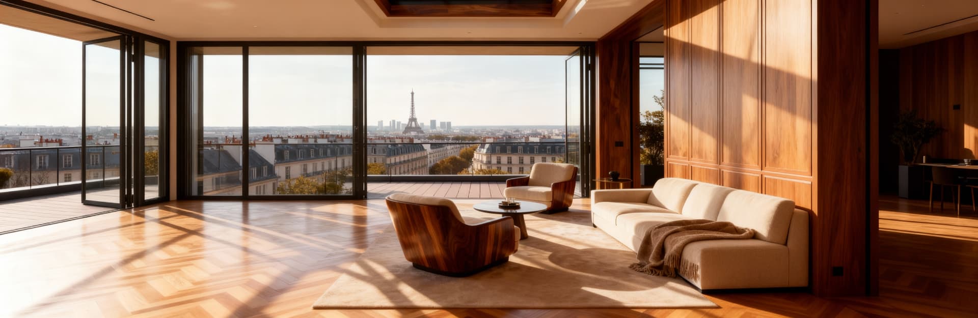 Luxury properties for sale in Île-de-France's prestigious urban areas, featuring villas, penthouses, and historic homes.