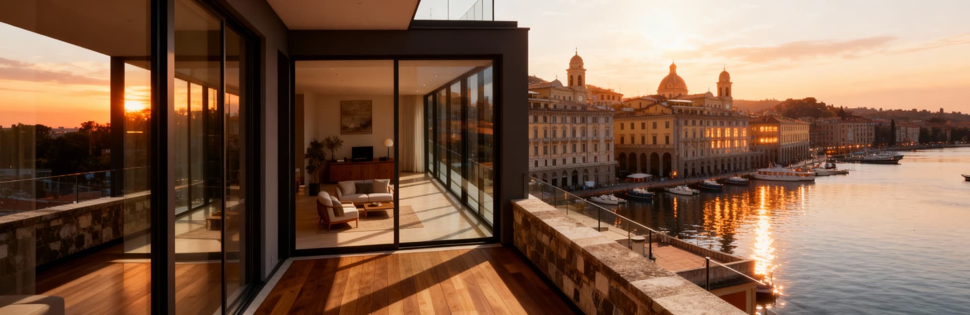 Luxury penthouses for sale in Genoa featuring sea views, spacious terraces, and a blend of tradition and modernity.