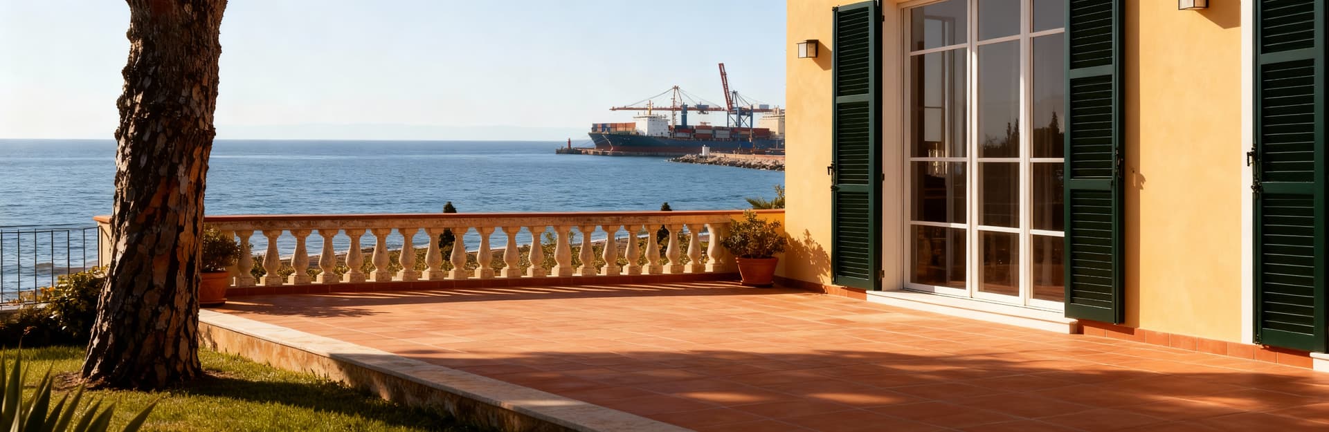 Semi-detached houses for sale in Livorno, featuring spacious interiors, terraces, and yards near the Tuscan coast.