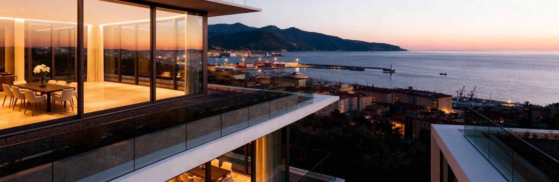 Luxury apartments for sale in La Spezia, Liguria, showcasing stunning sea and mountain views in a charming coastal city.