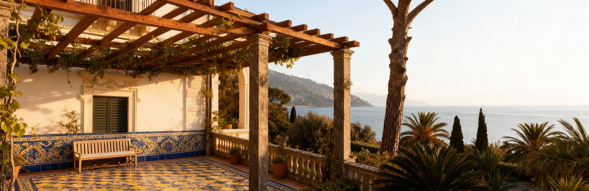 Luxury villas for sale in Salerno, featuring gardens, sea views, and a blend of historic charm and modern living.