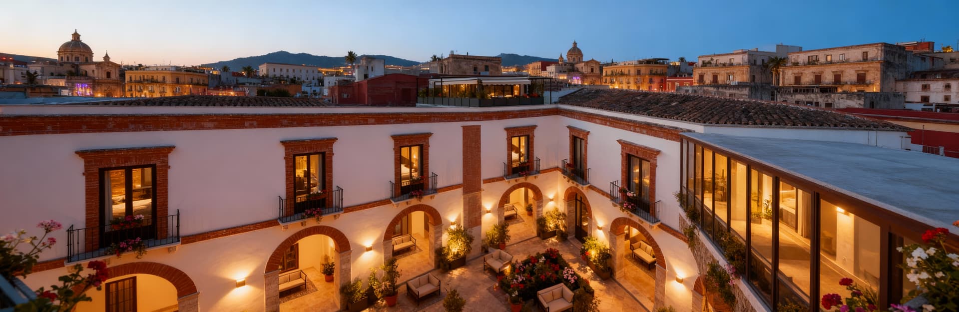 Hotels for sale in Palermo, Sicily, featuring historic boutique properties and modern complexes near vibrant cultural sites.