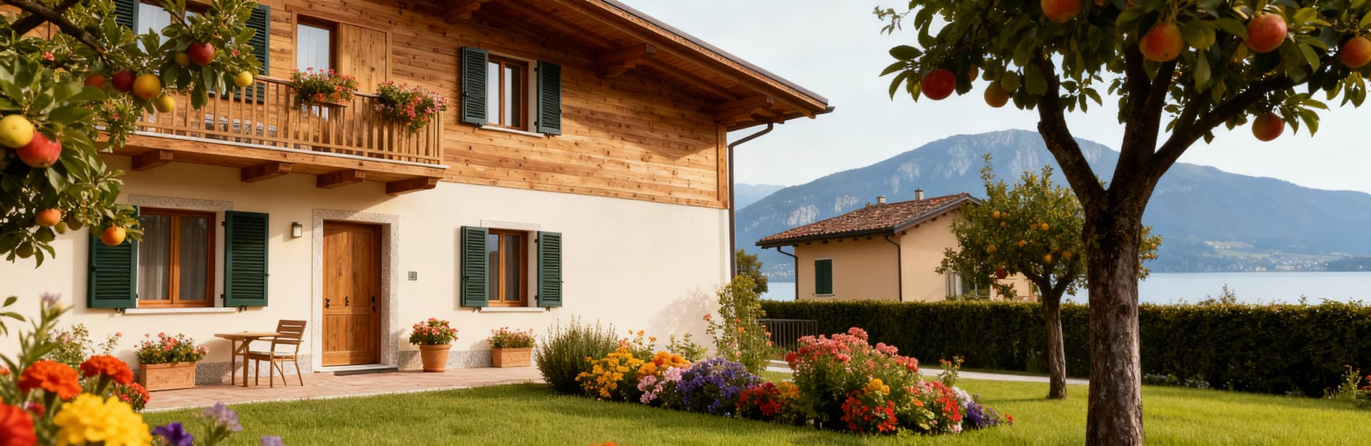 Charming semi-detached homes for sale at Lake Garda, featuring private gardens and bright spaces, perfect for families.