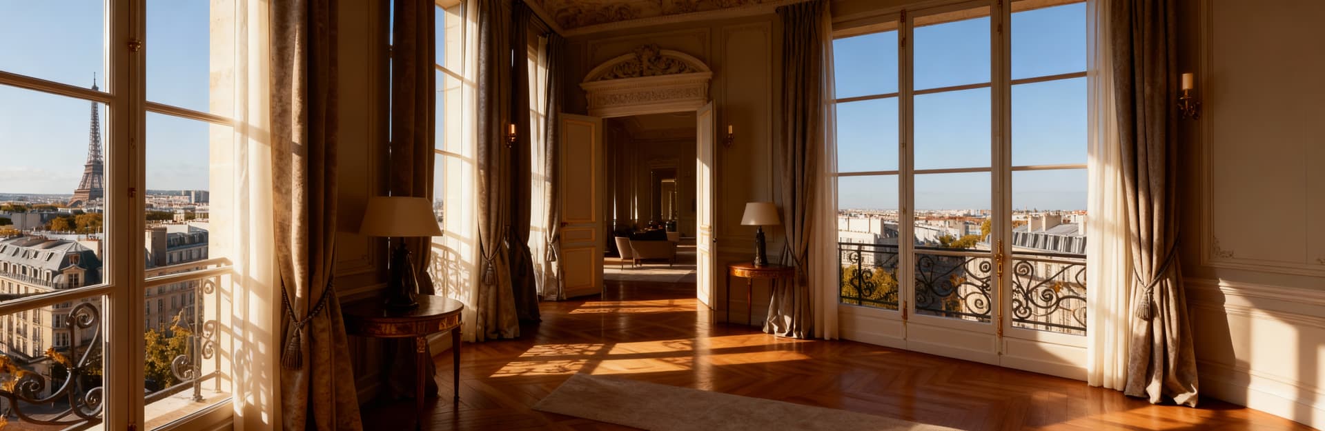 Luxury apartments for sale in Paris, from Eiffel Tower view penthouses to historic residences in iconic neighborhoods.