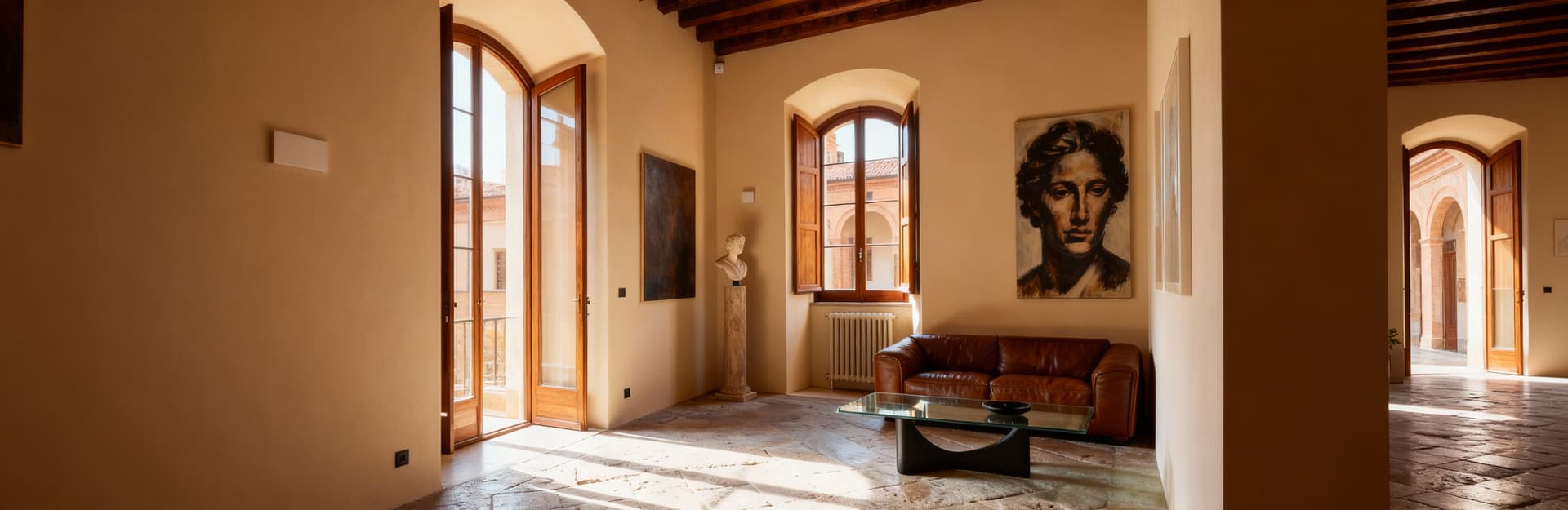 Luxury real estate for sale in Bologna city, featuring historic buildings and modern apartments blending tradition with innovation.