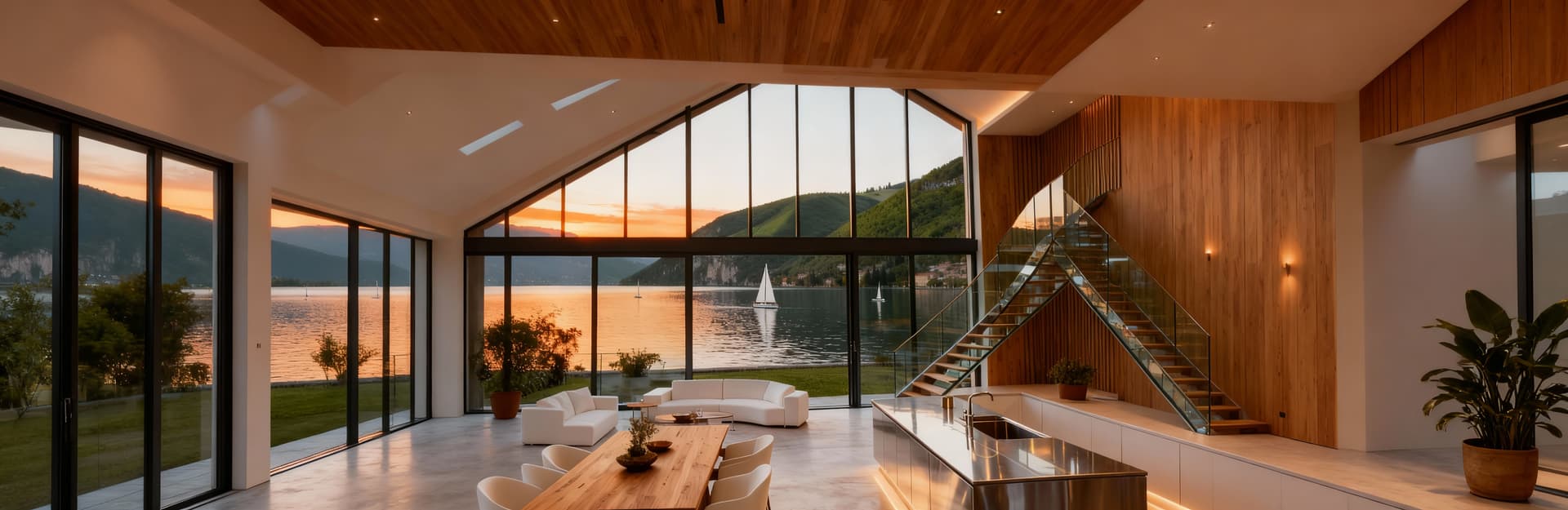 Luxury penthouses for sale in Lombardy's lake region feature stunning terraces and breathtaking views of serene lake landscapes.