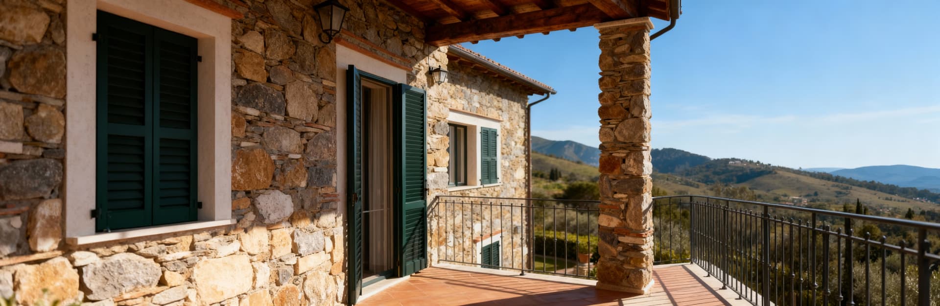 Elegant mountain villas for sale in Liguria, blending serene heights with ocean proximity and breathtaking views.