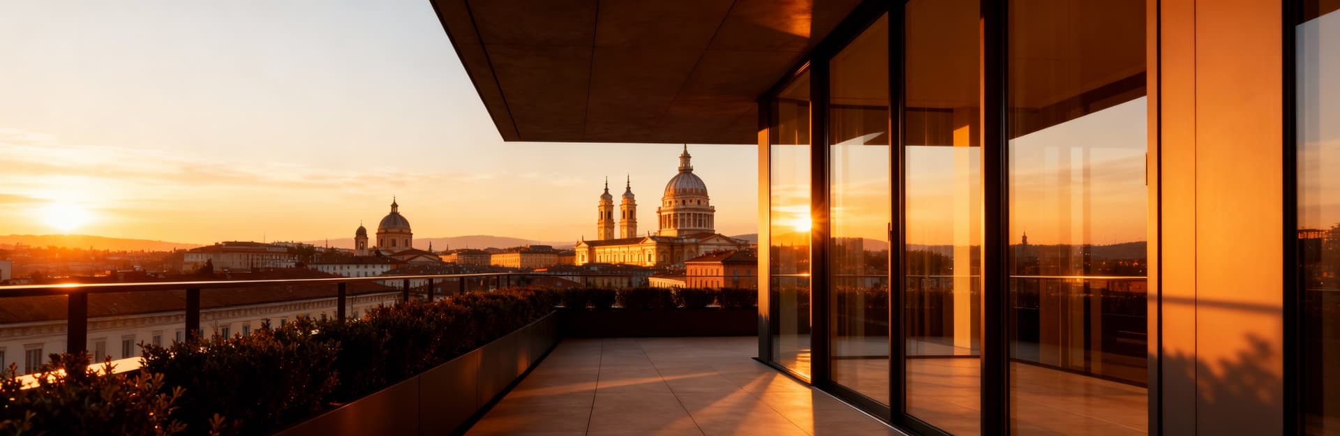 Luxury penthouses for sale in Piemonte's urban areas, featuring modern comforts and stunning city views.